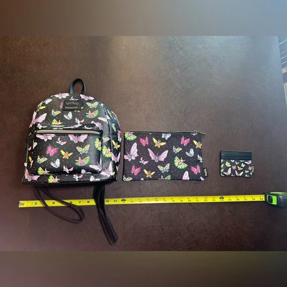 Loungefly Multicolor Pokémon Butterfly Backpack Set - Picture 7 of 8